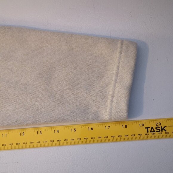 Izod Men's 1/4 Zip Fleece Lined Beige Loose Fit Sweater - Picture 5 of 9